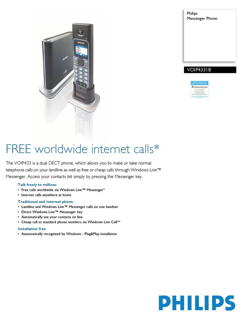 Philips VOIP433 Specifications