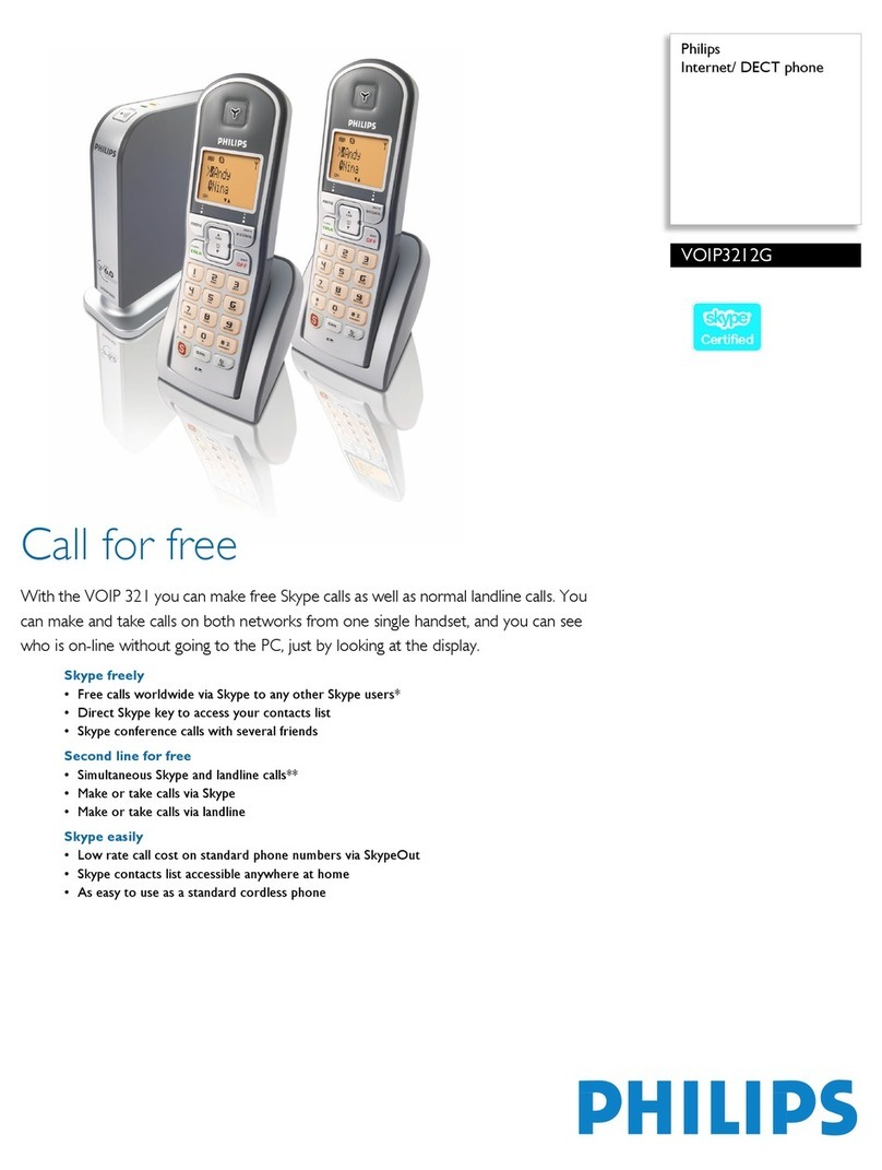 Philips VOIP3212G User manual
