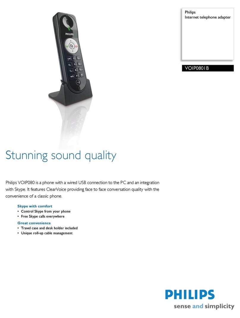 Philips VOIP0801B Specifications