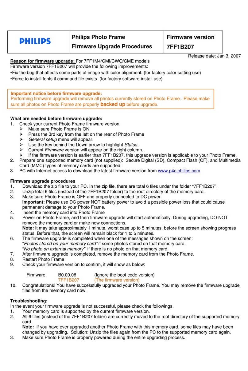 Philips 7FF1CME Quick start guide