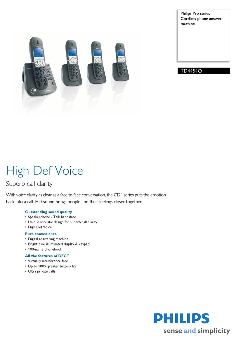Philips TD4454Q User manual