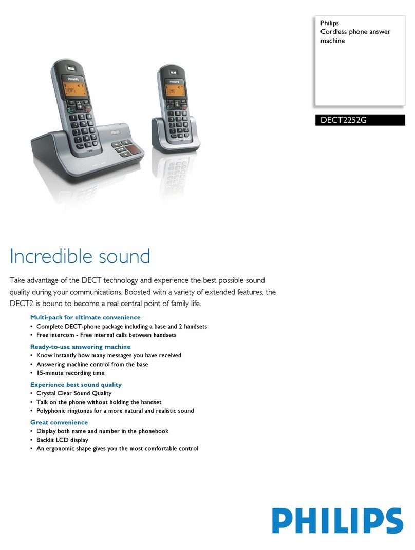 Philips DECT2252G Specifications