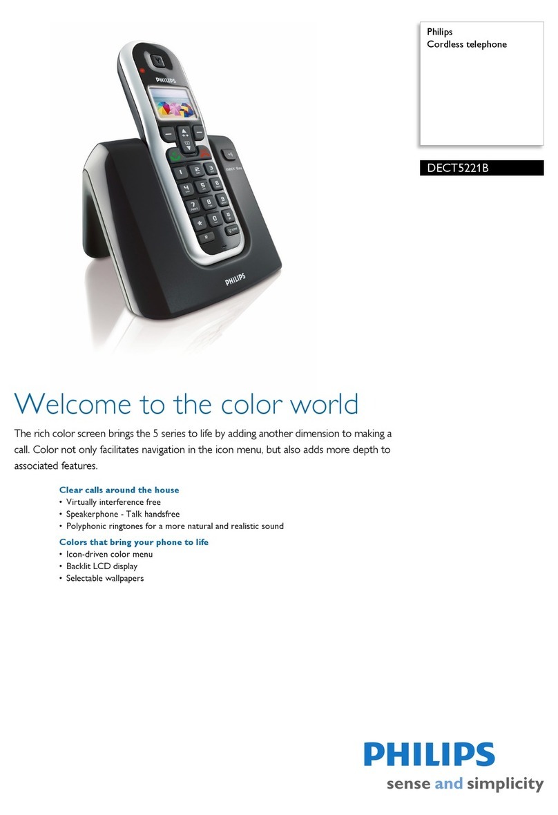 Philips DECT5221B User manual