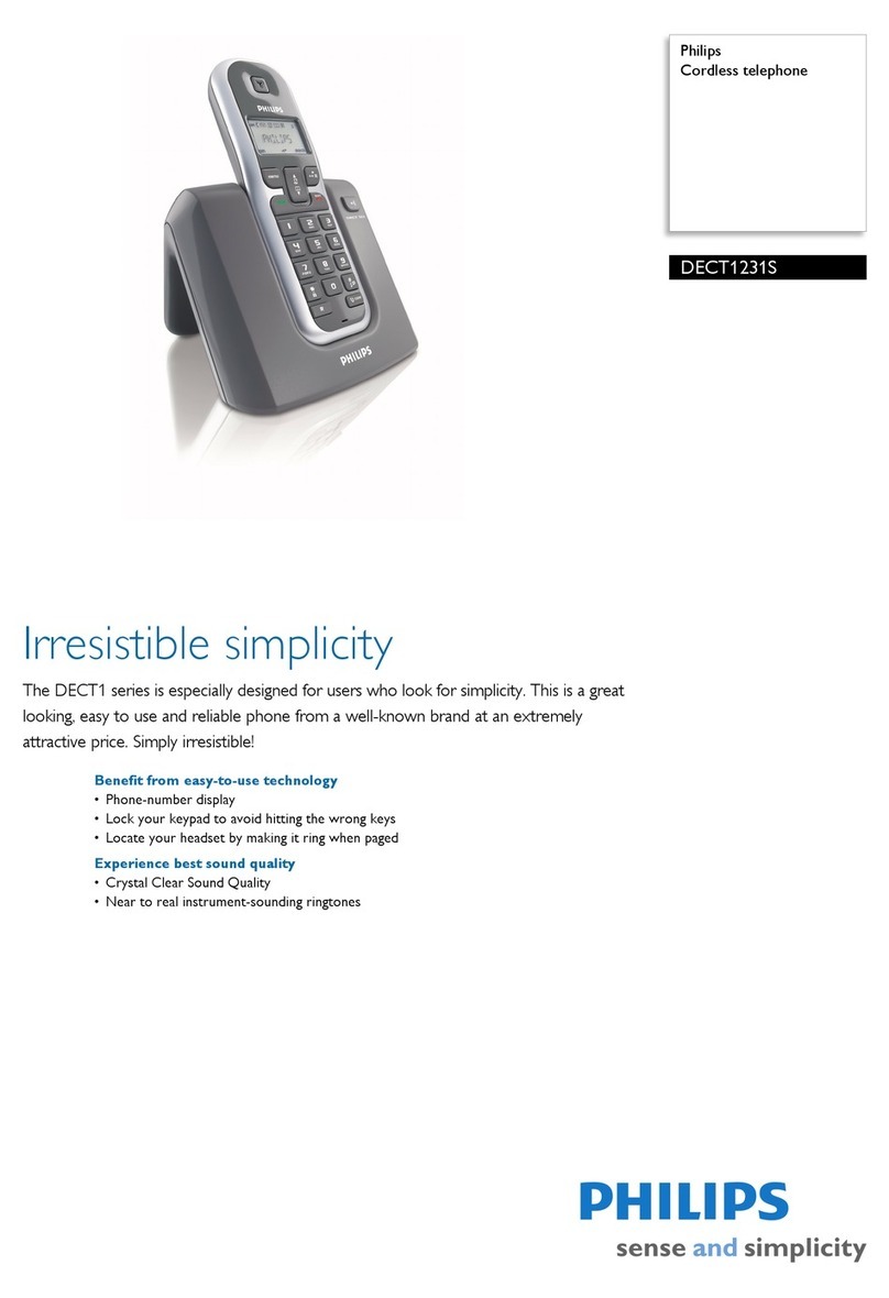 Philips DECT1231S User manual