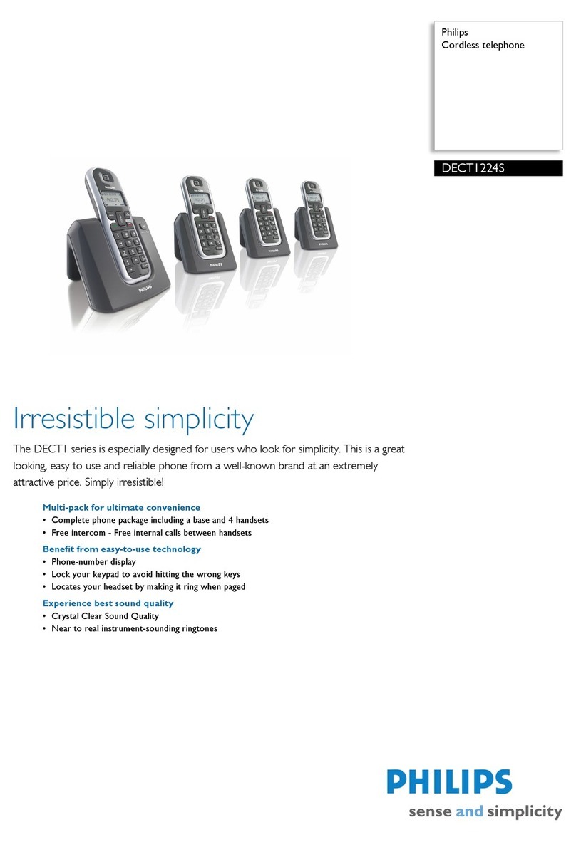 Philips DECT1224S Specifications