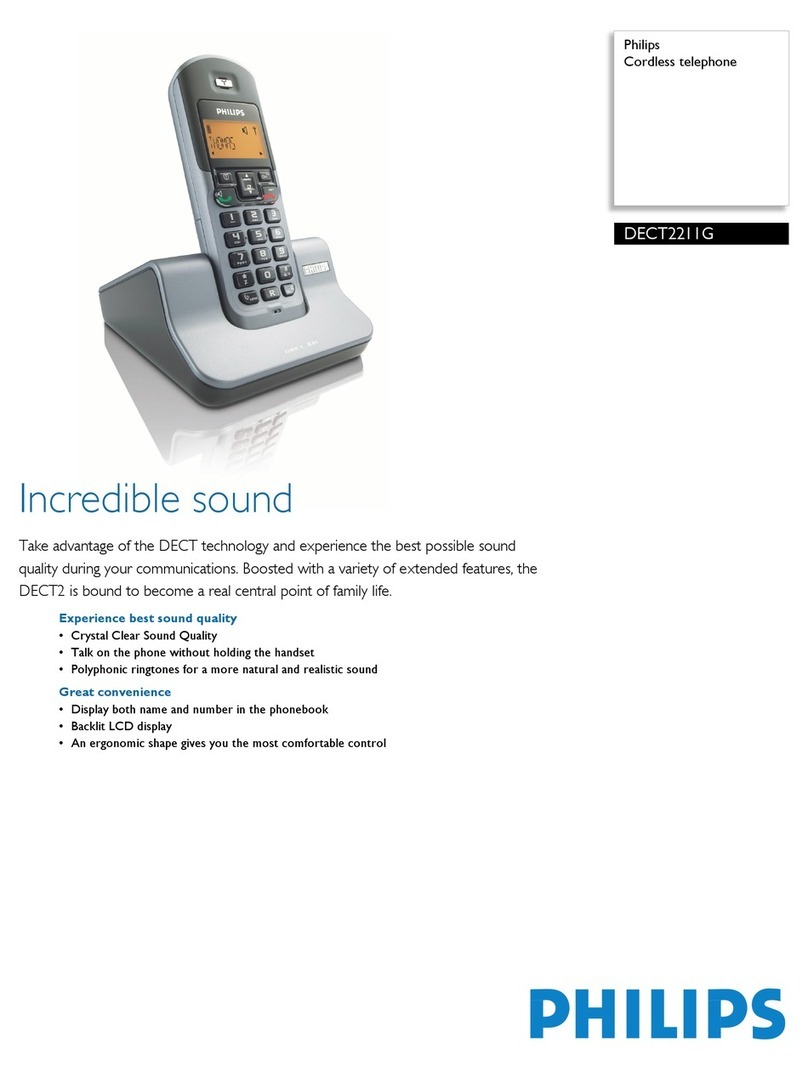 Philips DECT221 User manual