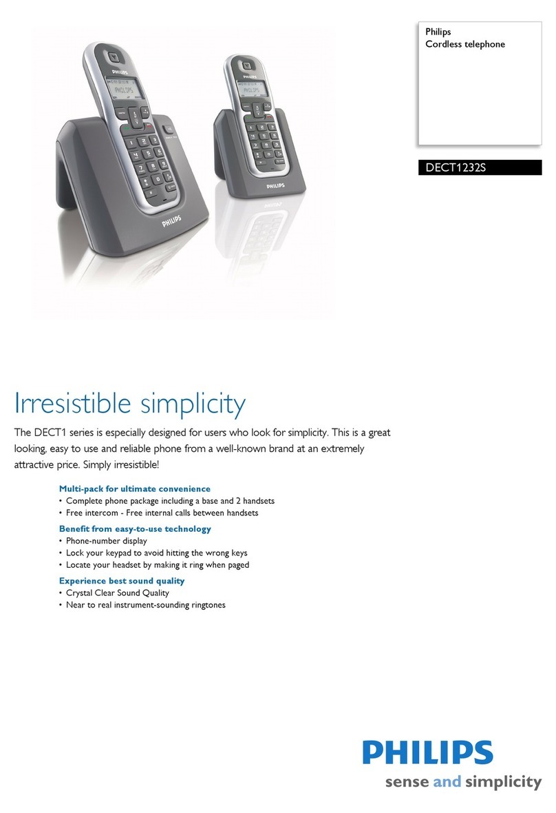 Philips DECT1232S Specifications