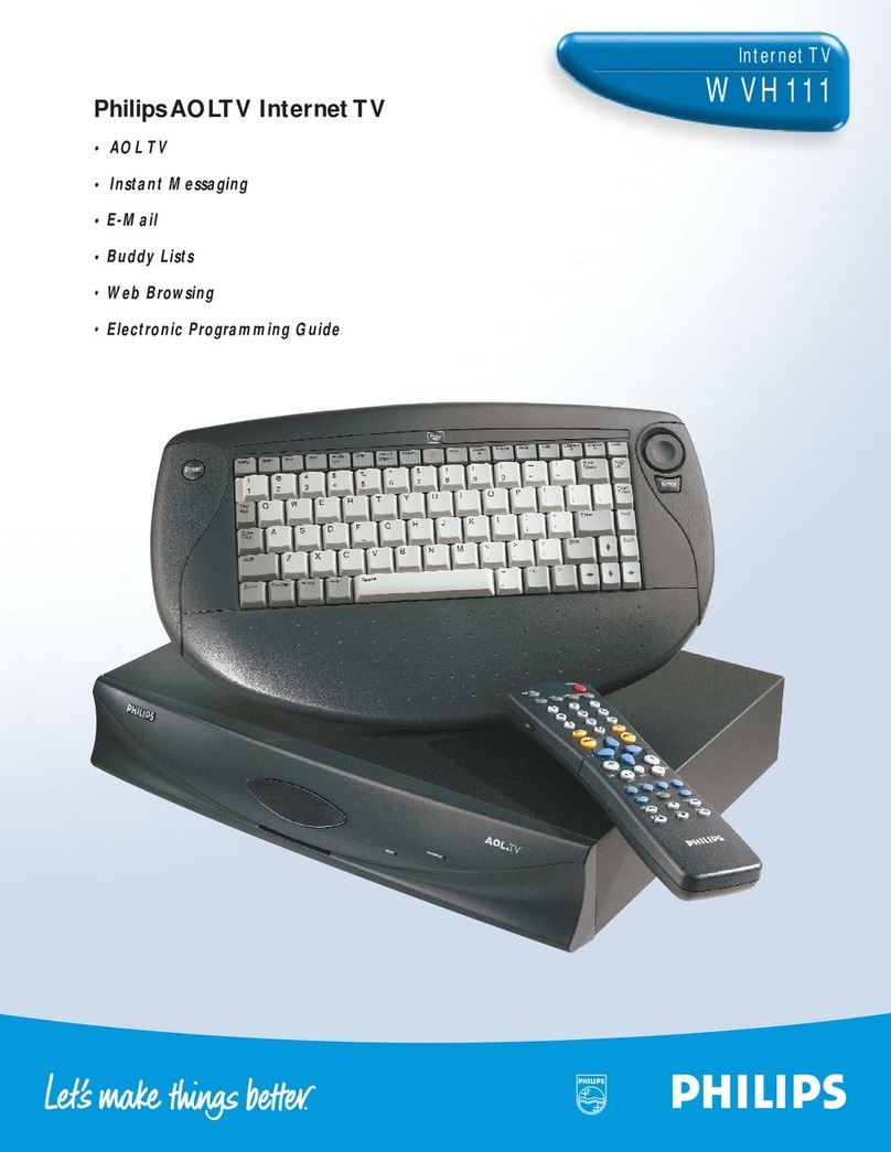 Philips WVH111 User manual