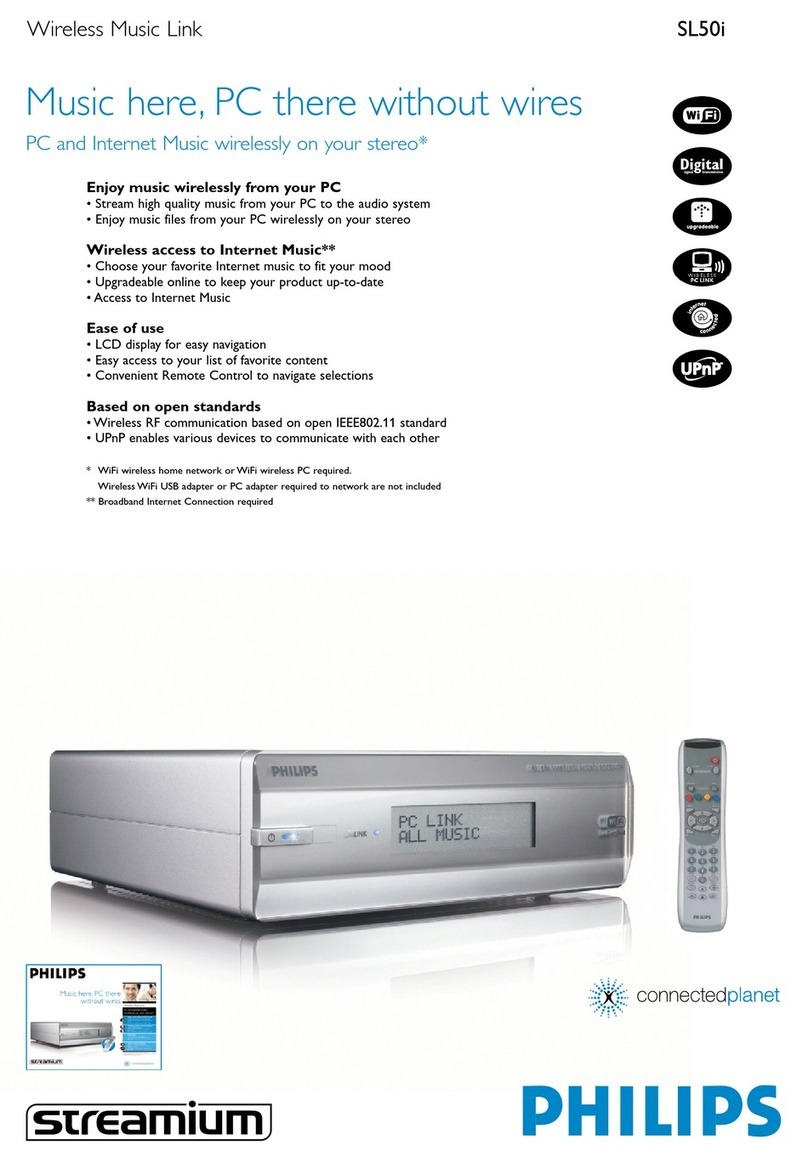 Philips Streamium SL50i Specifications