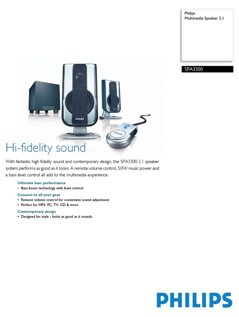 Philips SPA3300 User manual