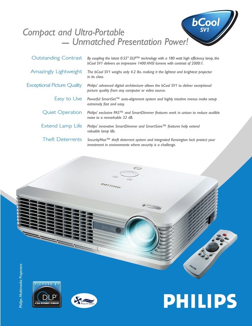 Philips LC5331 - bCool SV1 SVGA DLP Projector User manual Philips LC5331 - bCool SV1 SVGA DLP Projector User manual