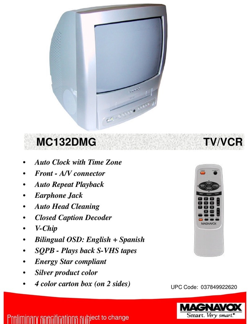Magnavox MC132DMG - Tv/vcr Combination - Mono datasheet
