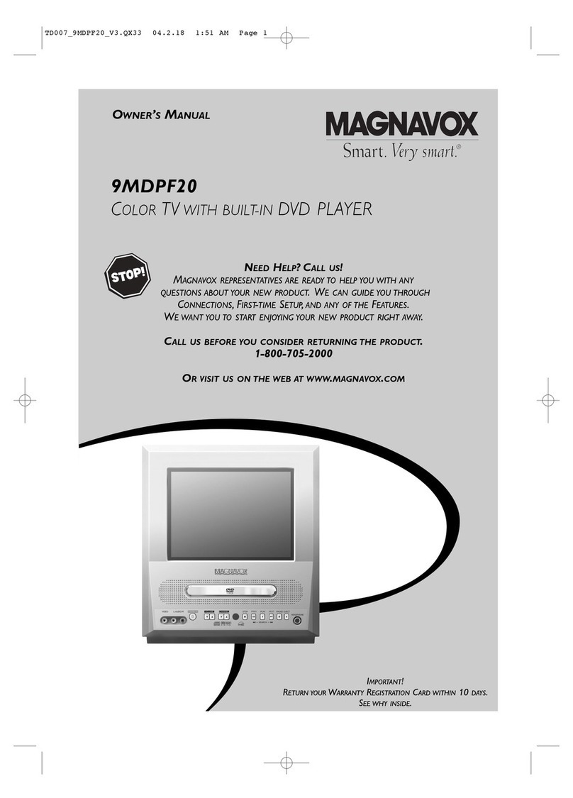 Magnavox 9MDPF20 - Dvd-video Player owner's manual