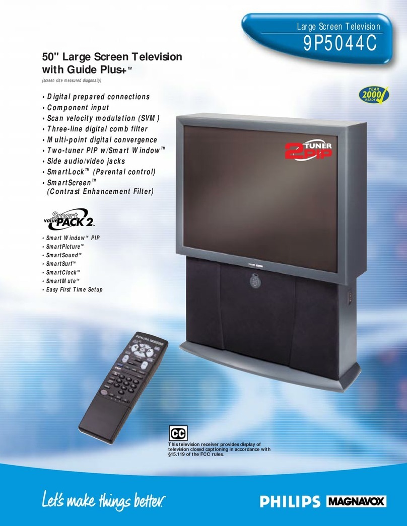 Philips Magnavox 9P5044C Specification sheet