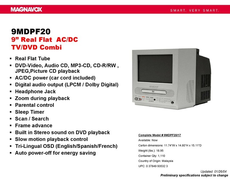 Magnavox 9MDPF20 - Dvd-video Player User manual