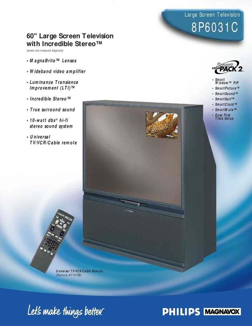 Philips Magnavox 8P6031C Specification sheet