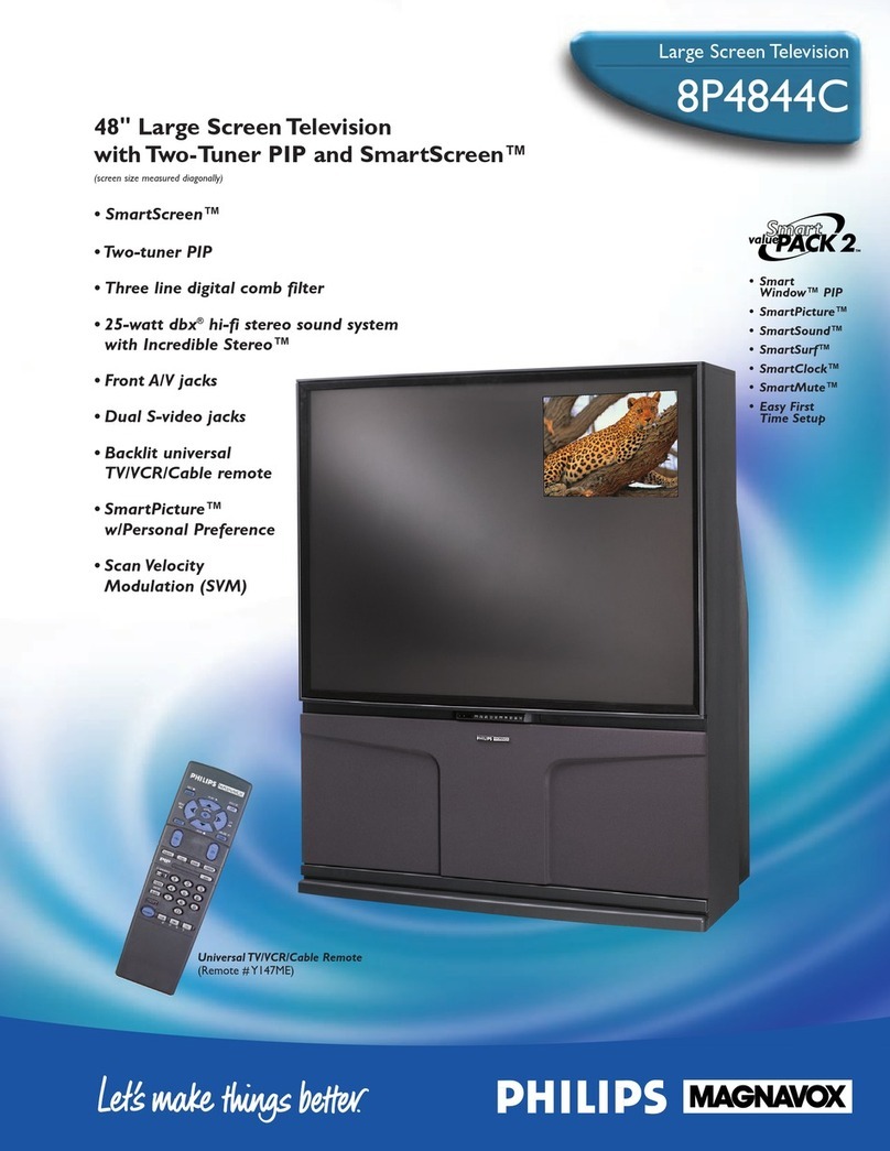 Philips Magnavox 8P4844C Specification sheet