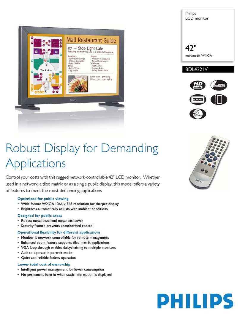 Philips BDL4221V User manual