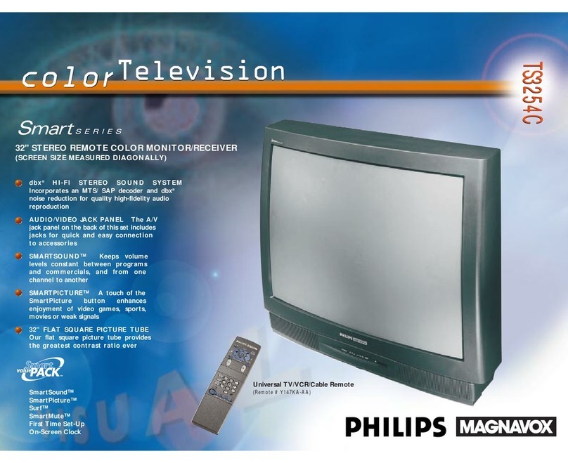Philips COLOR TV 32 INCH TABLE TS3254C User manual