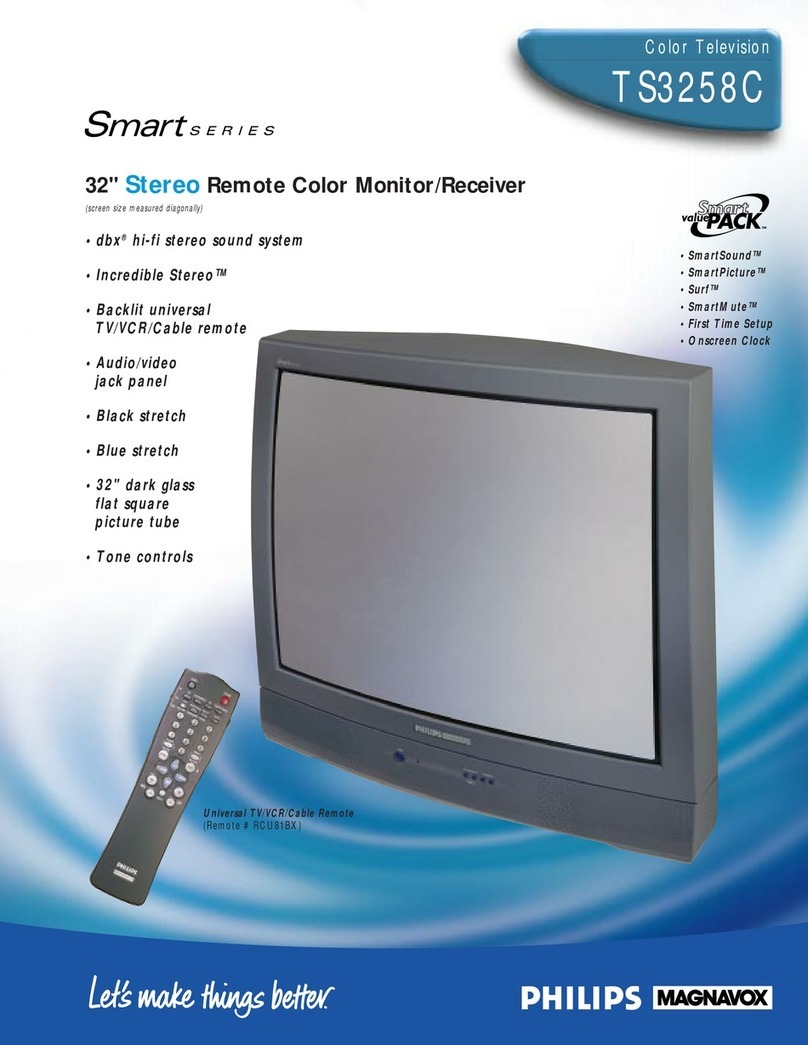 Philips COLOR TV 32 INCH TABLE TS3258C brochure