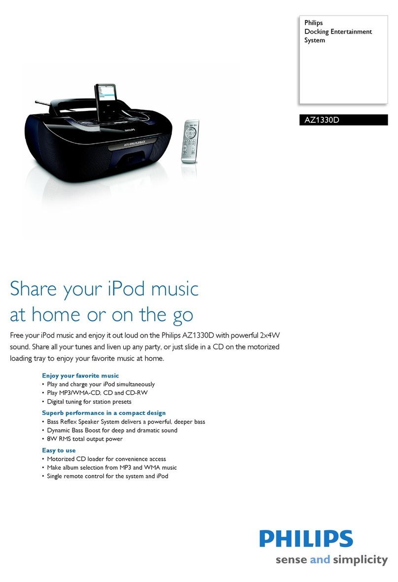 Philips AZ1330D User manual