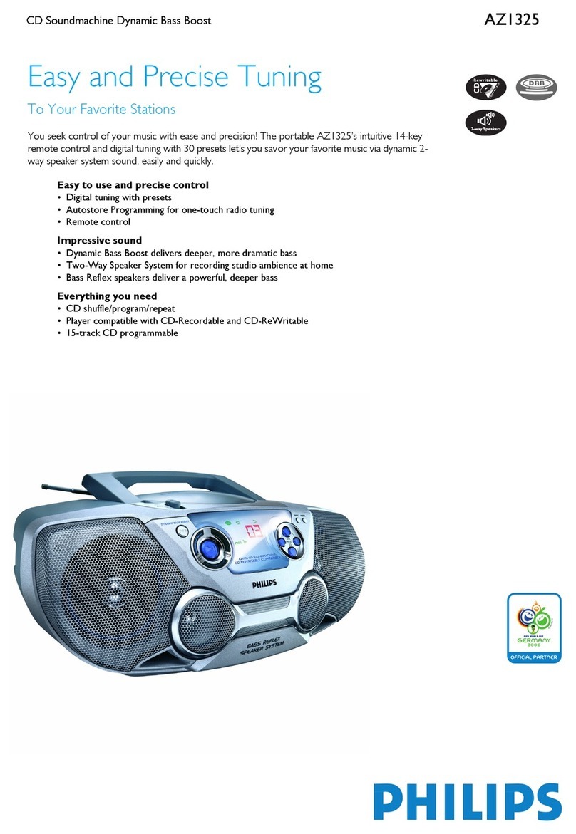 Philips AZ1325 User manual