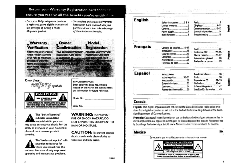 Philips AZ1202 User manual Philips AZ1202 User manual