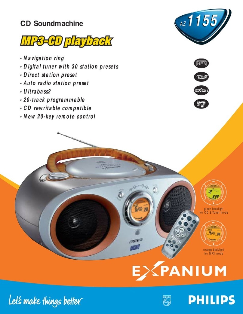 Philips AZ1155 Specifications