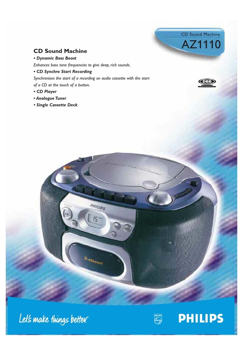 Philips AZ 1110 Specifications
