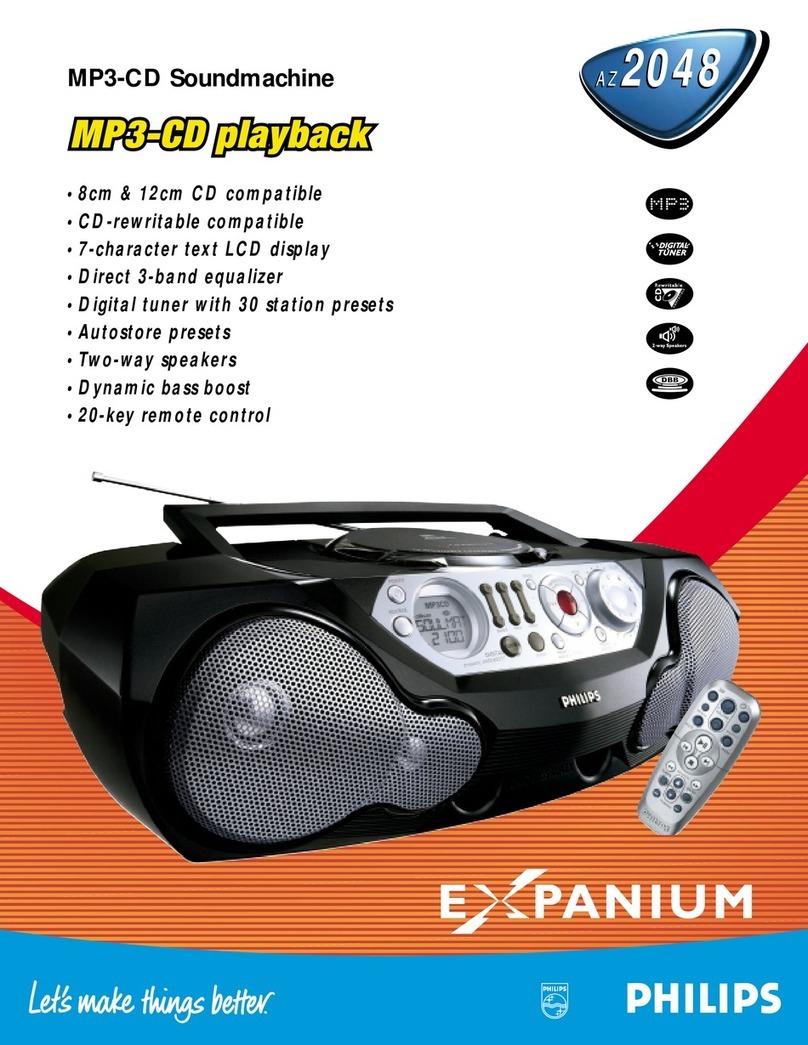 Philips AZ 2048 User manual