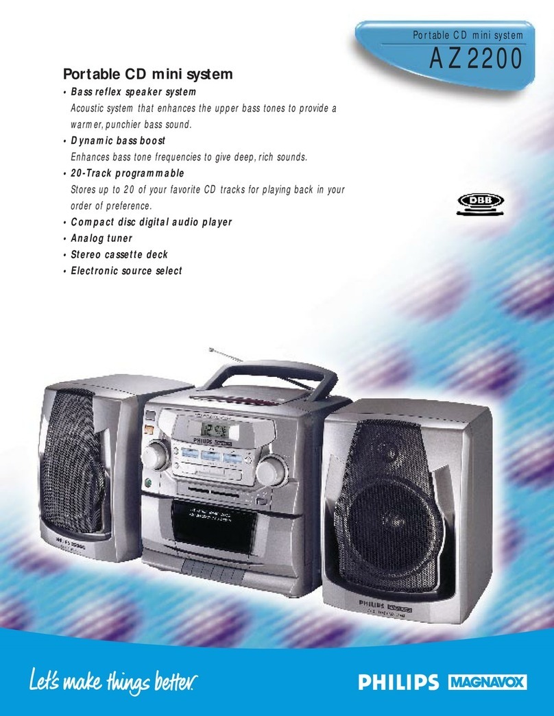 Philips AZ2200 Specifications