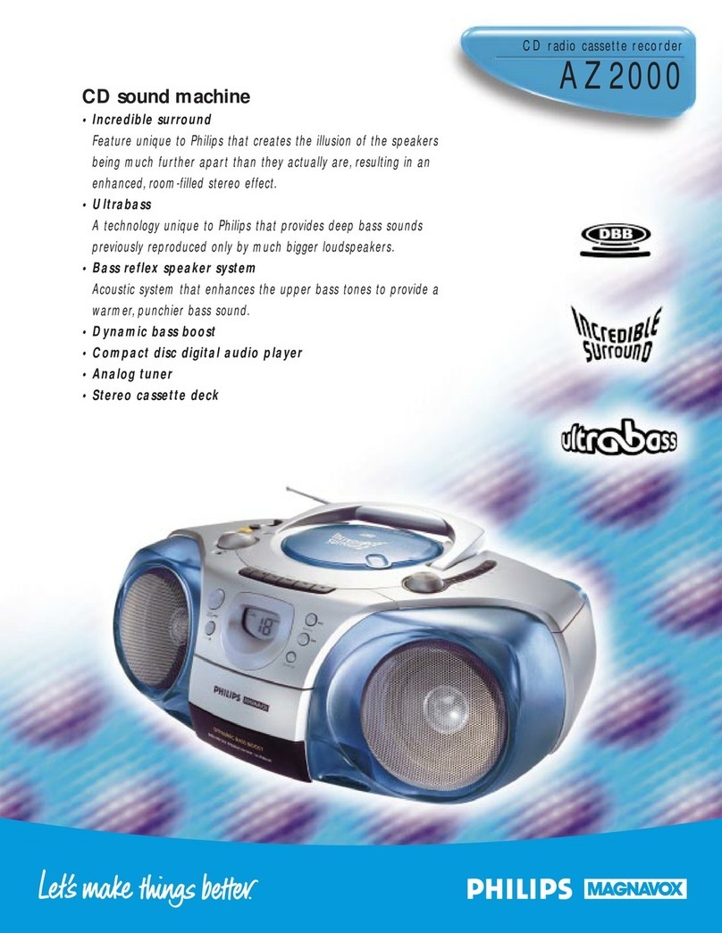 Philips AZ2000 User manual Philips AZ2000 User manual