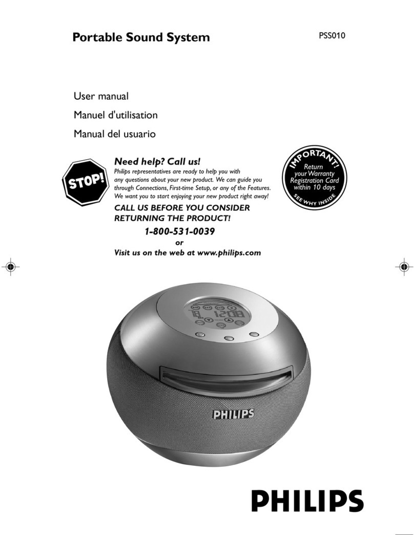 Philips PSS010 User manual