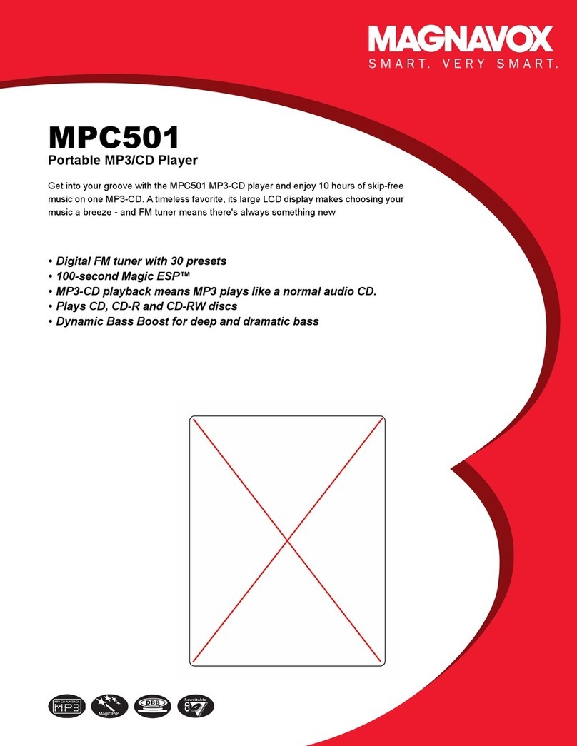 Magnavox MPC501 User manual