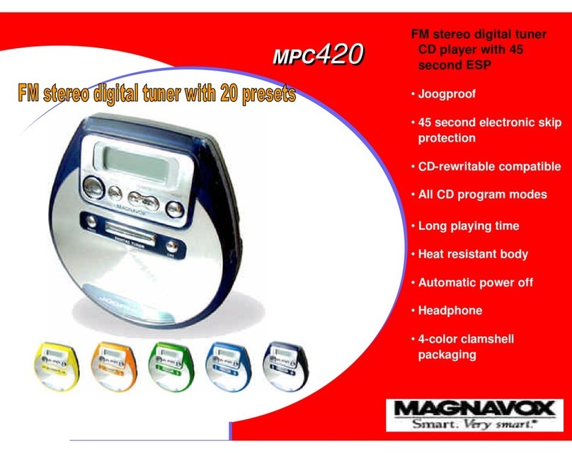 Magnavox MPC421 Owner's manual Magnavox MPC421 Owner's manual