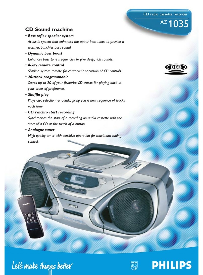 Philips AZ1035 Specifications