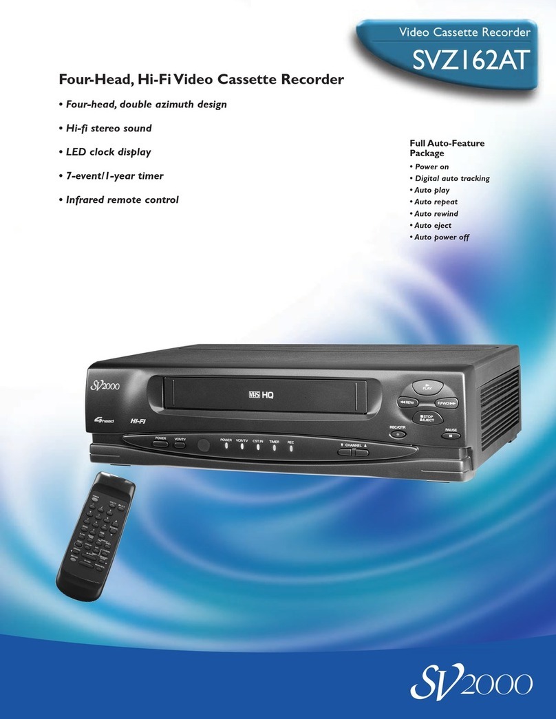 SV2000 SVZ162AT Specifications