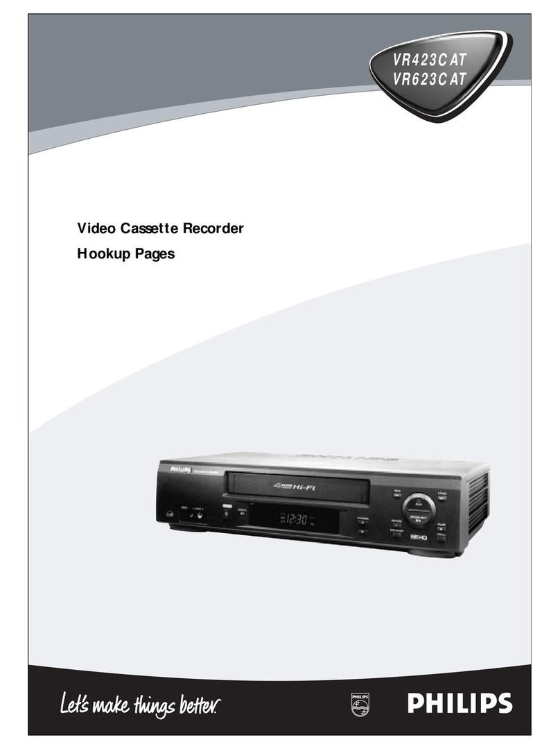 Philips VR423CAT User instructions