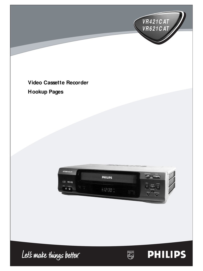 Philips VR421CAT User instructions