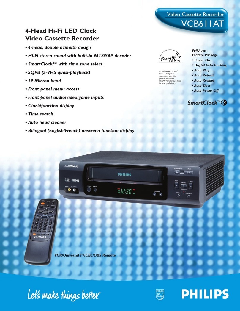 Philips VCB611AT Features