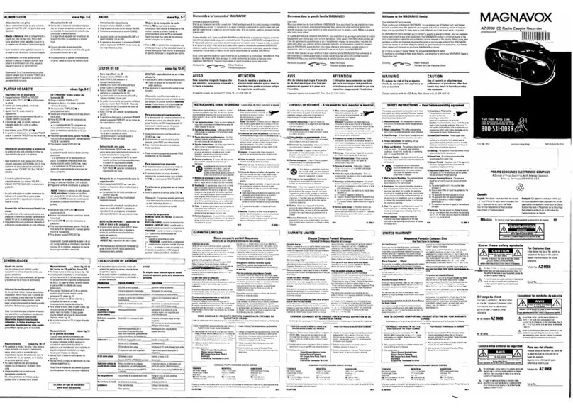 Magnavox AZ8068 User manual Magnavox AZ8068 User manual