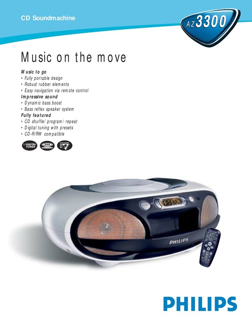 Philips AZ3300 Product information