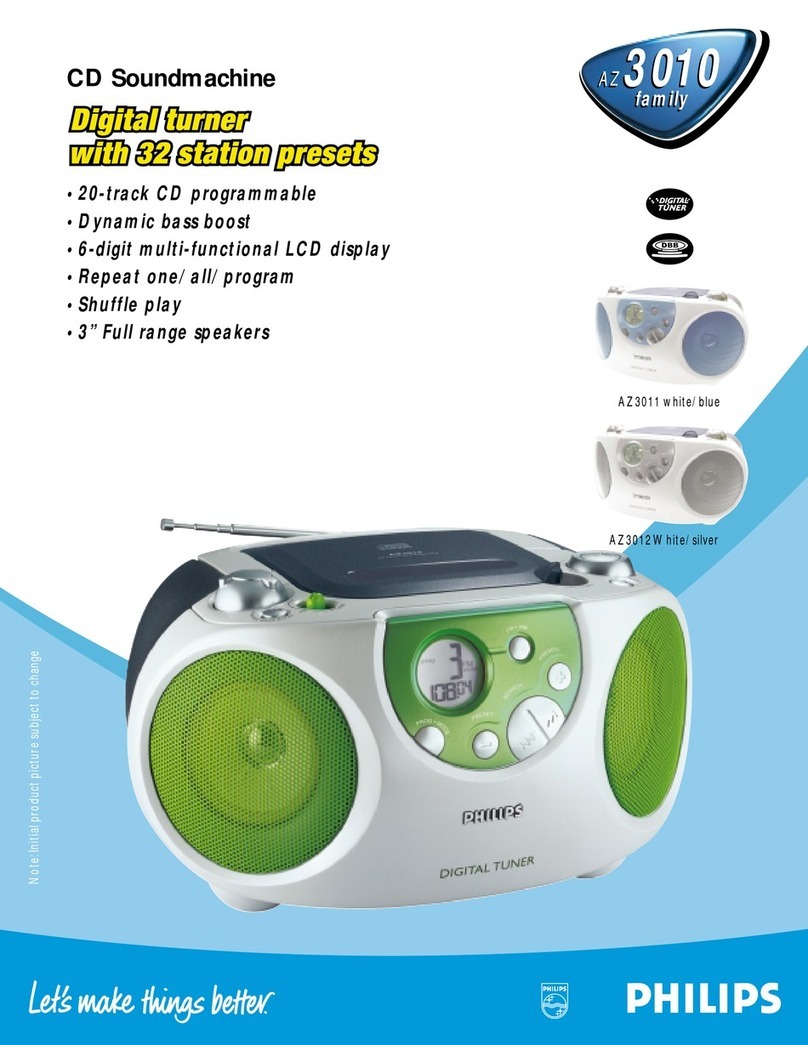 Philips AZ3010 User manual