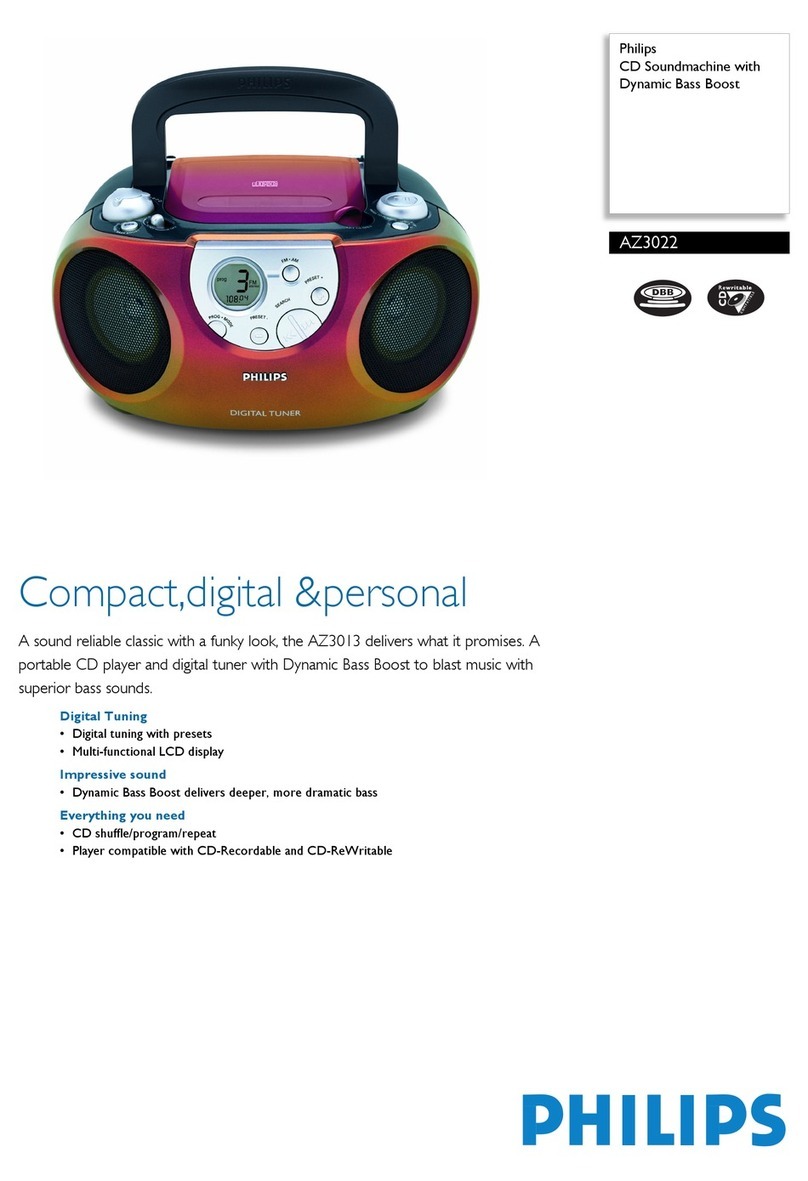 Philips AZ3022 Specifications
