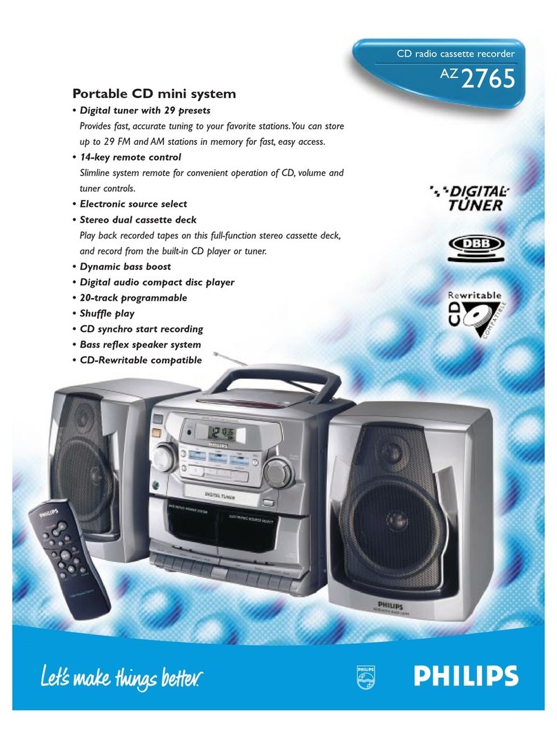Philips AZ 2765 User manual
