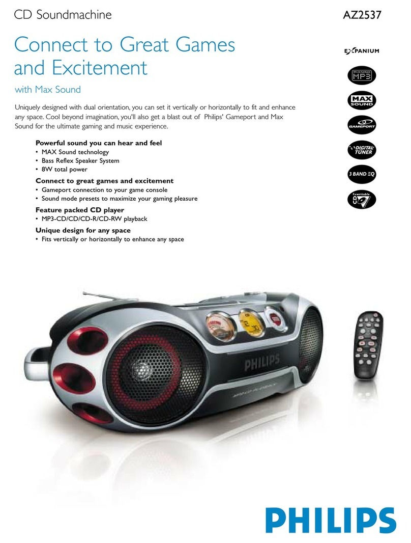 Philips AZ2537 User manual