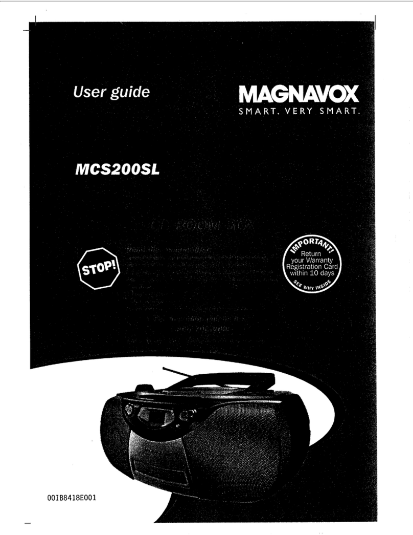 Magnavox MCS200 User manual