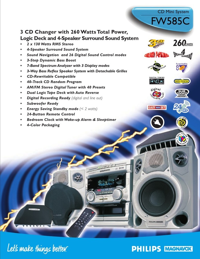 Philips FW585C Specifications