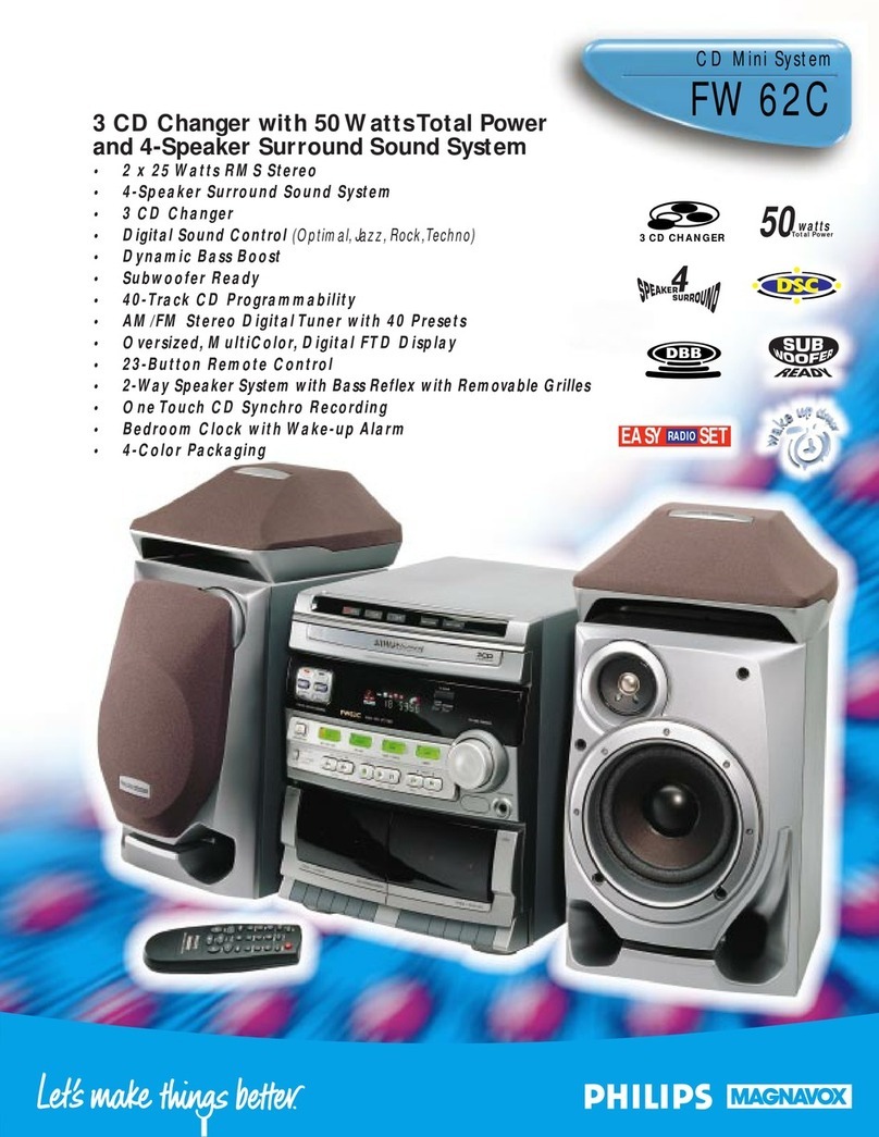 Philips Magnavox FW 62C User manual