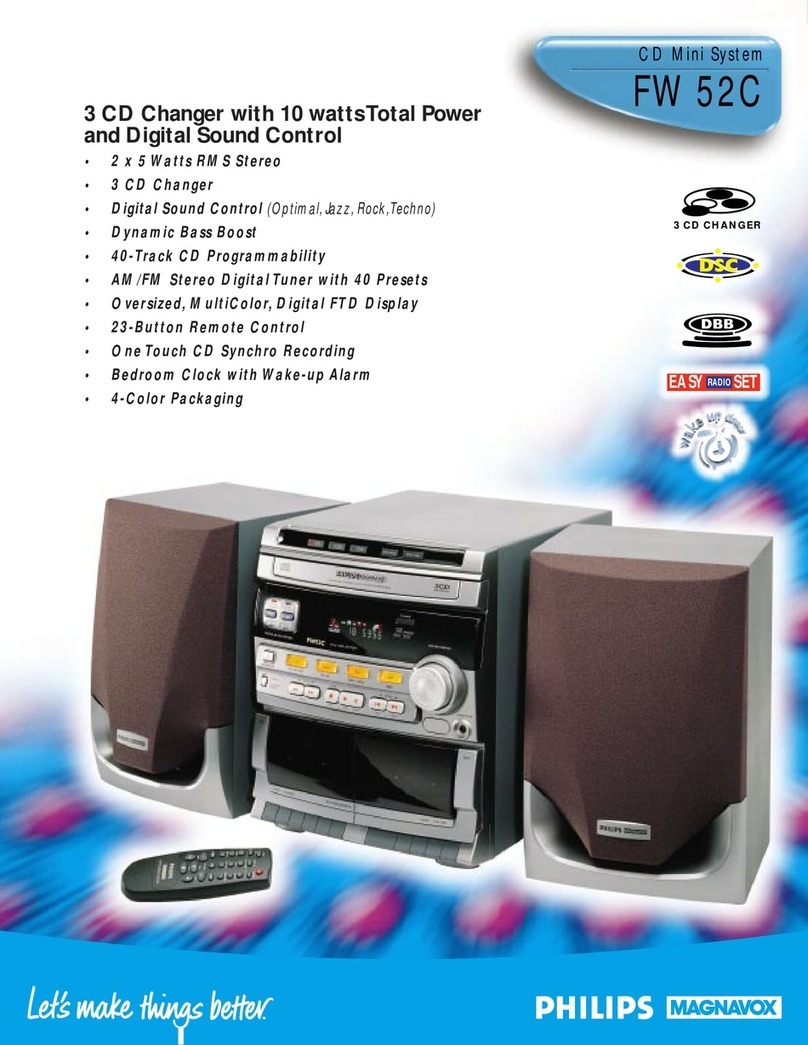 Philips FW52C User manual Philips FW52C User manual